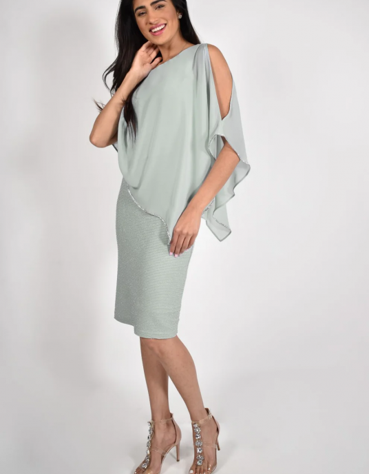 Robes soirées cocktails  Frank Lyman robe courte Aquamist 