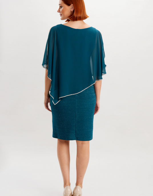 Robes soirées cocktails  Frank Lyman robe courte vert sapin  