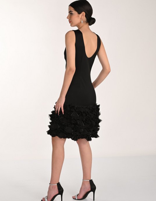 Robes soirées cocktails  Frank Lyman 268518 Robe fourreau volants 