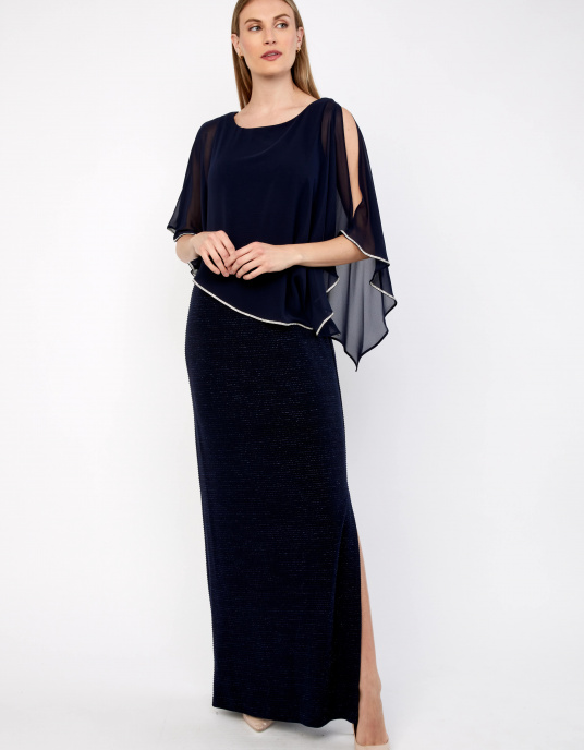 Robes soirées cocktails  Frank Lyman Marine/vert sapin / vert aquamist 