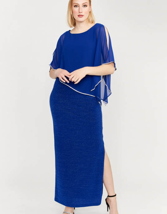 Robes soirées cocktails  Frank Lyman 179257 BLEU ROYAL  