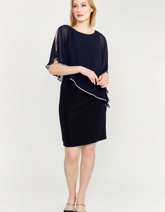 Robes soirées cocktails  Frank Lyman ROBE Marine 