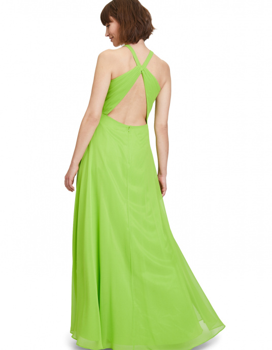 Robes soirées cocktails  Nicole Couture Robe Vert Pomme  