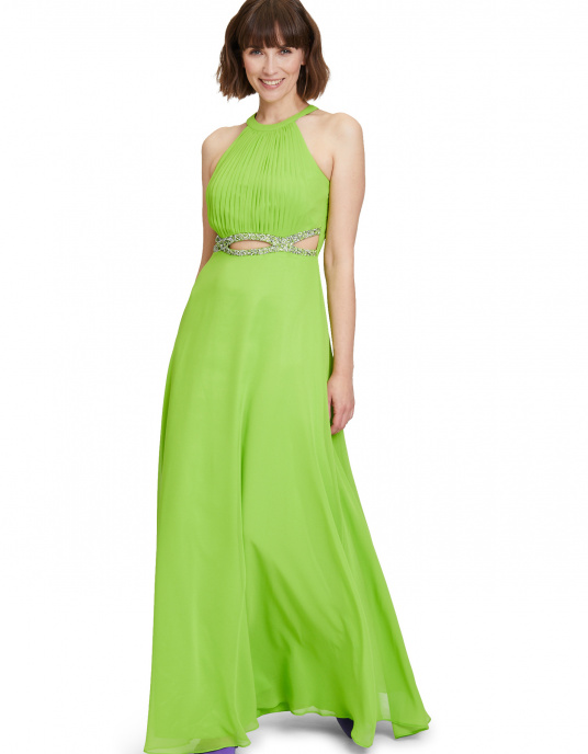 Robes soirées cocktails  Nicole Couture Robe Vert Pomme  