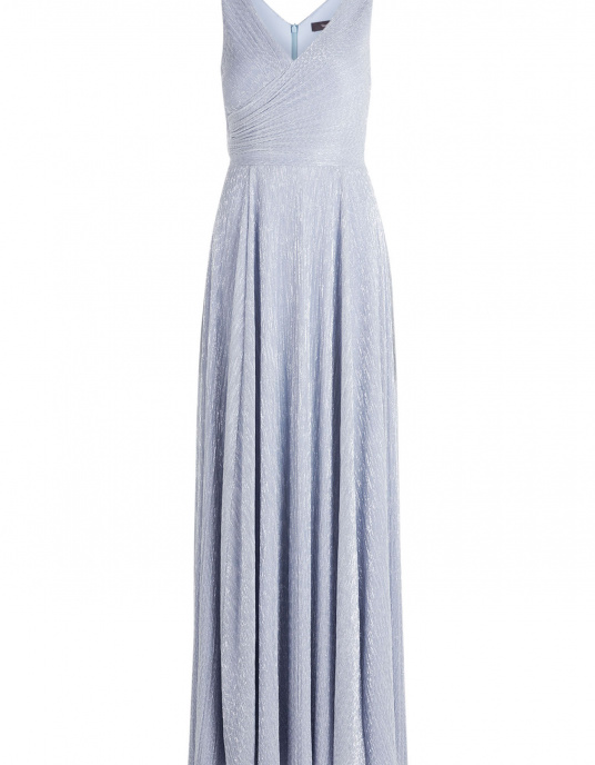Robes soirées cocktails  Nicole Couture Robe bleu ciel 4819  