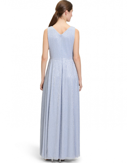 Robes soirées cocktails  Nicole Couture Robe bleu ciel 4819  