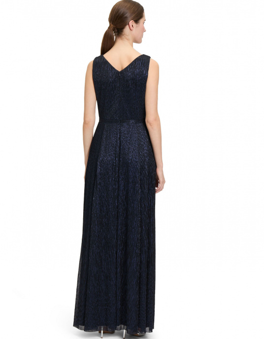 Robes soirées cocktails  Nicole Couture Robe bleu marine 4819 