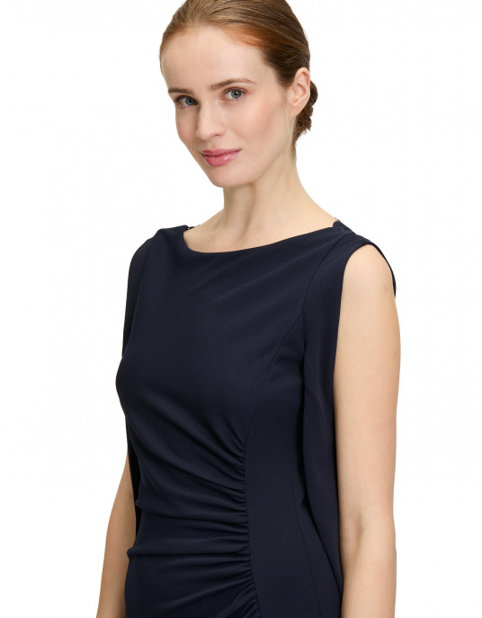 Robes soirées cocktails  Nicole Couture 5021 marine 