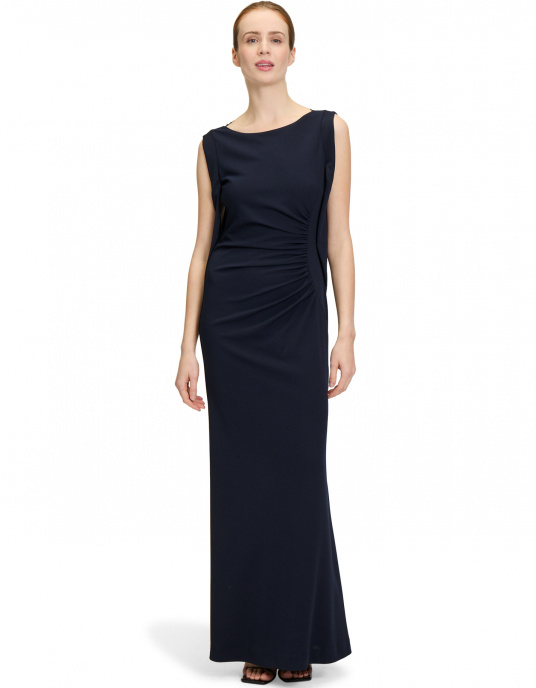 Robes soirées cocktails  Nicole Couture 5021 marine 