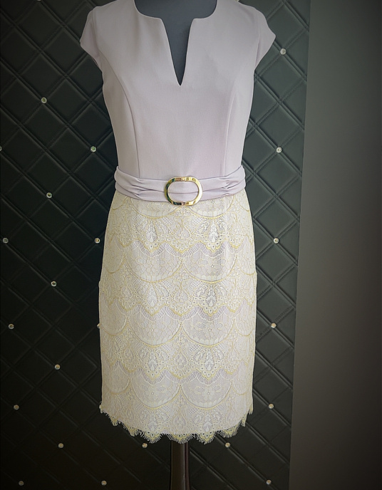 Robes soirées cocktails  Linea Raffaelli ensemble lilas  